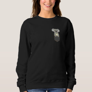 Koala Koala Bear In Breast Pocket Cute Sweatshirt