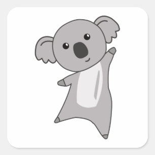 Koala Koala Bears Cute Animals For Kids Square Sticker