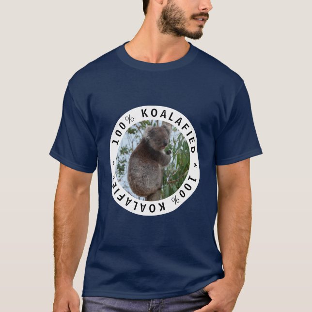 Koala Koalafied Qualified Cute Funny  T-Shirt (Front)