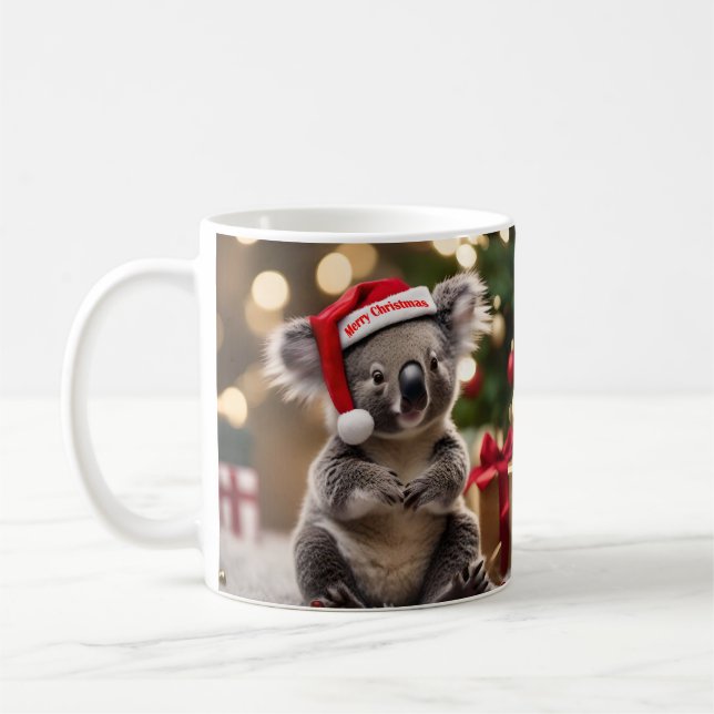 "Koala Kris Kringle: Christmas Down Under" Coffee Mug (Left)