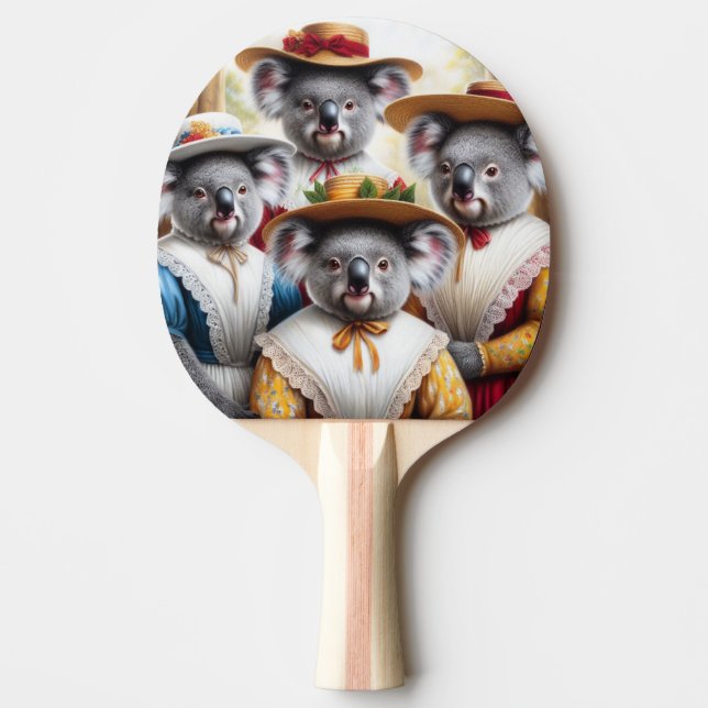 Koala Little Women Ping Pong Paddle (Front)