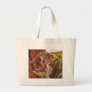 Koala love large tote bag