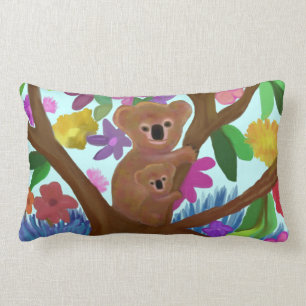 Koala Love Lumbar Pillow