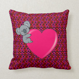 Koala Love Throw Pillow