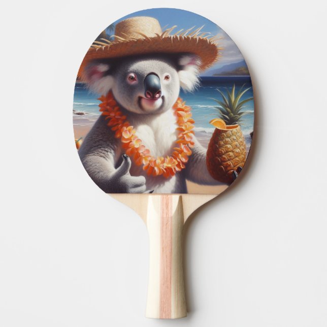 Koala Luau Ping Pong Paddle (Front)