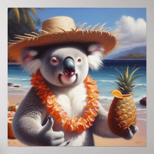 Koala Luau Poster (Front)