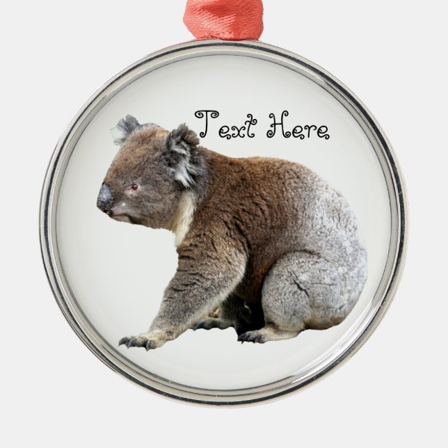 Koala Metal Ornament (Front)