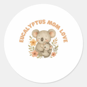 Koala Mom Mother's Day Classic Round Sticker