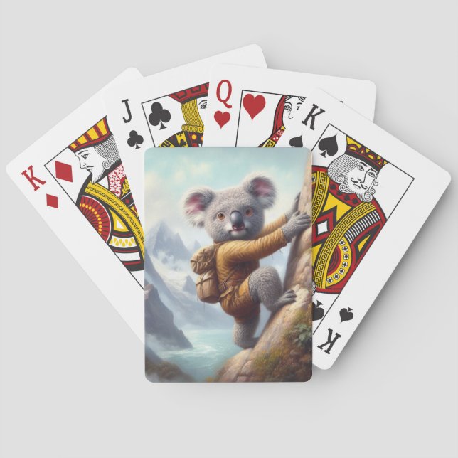 Koala Mountain Climbing Playing Cards (Back)