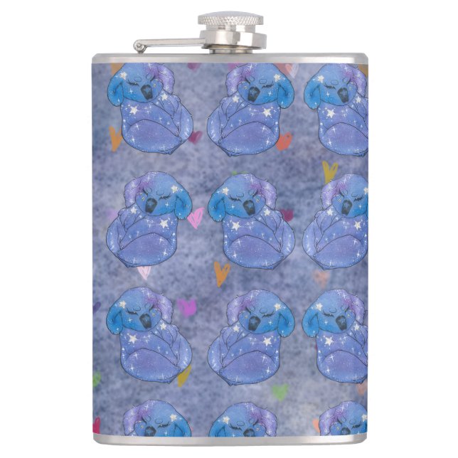 Koala named Seven Hip Flask (Front)