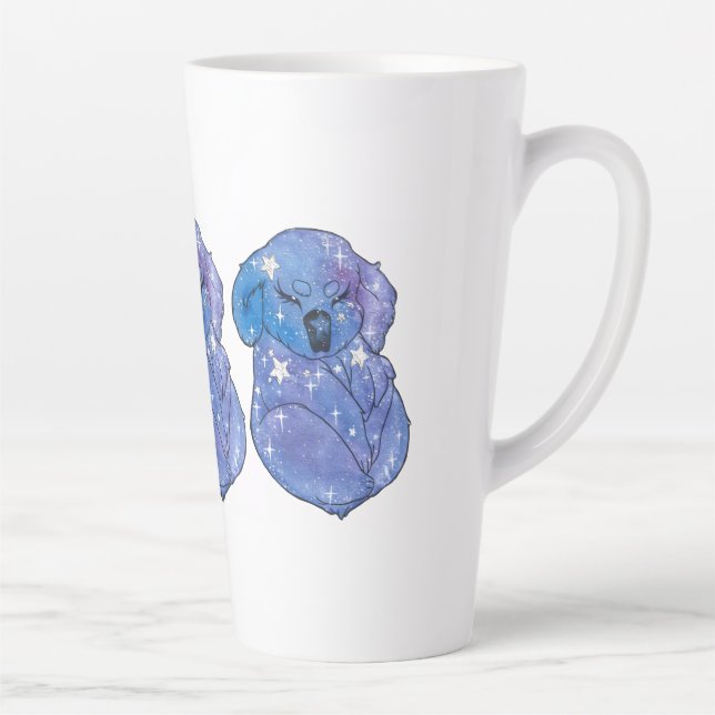 Koala named Seven Latte Mug (Right)