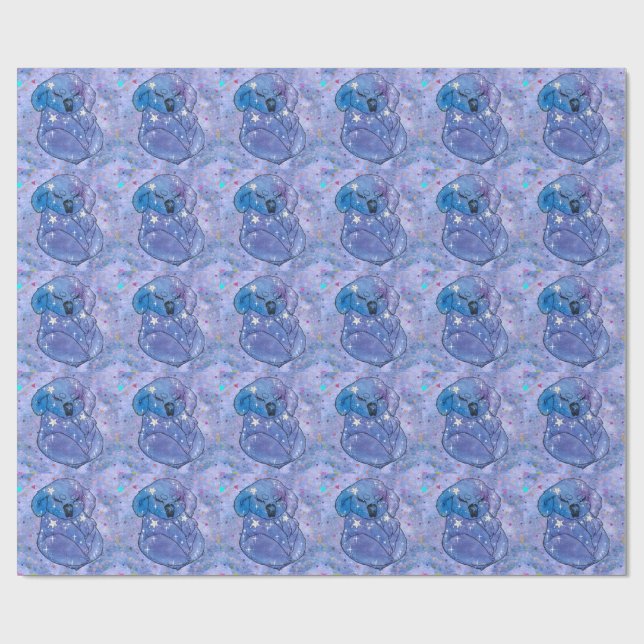 Koala named Seven Wrapping Paper (Flat)