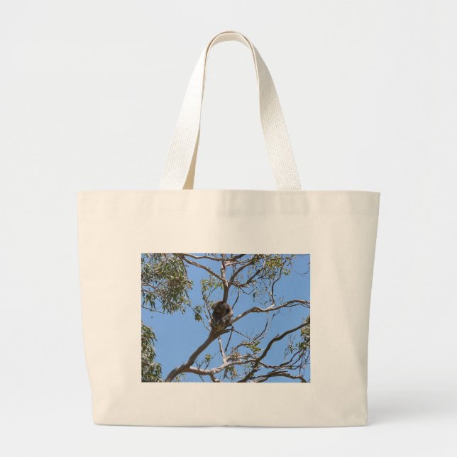 Koala Nap Large Tote Bag (Front)