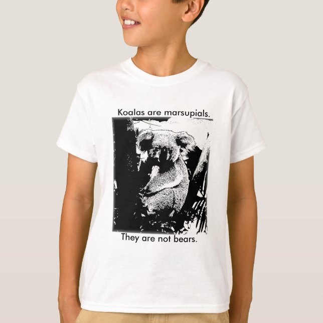 Koala -- Not a Bear T-Shirt (Front)