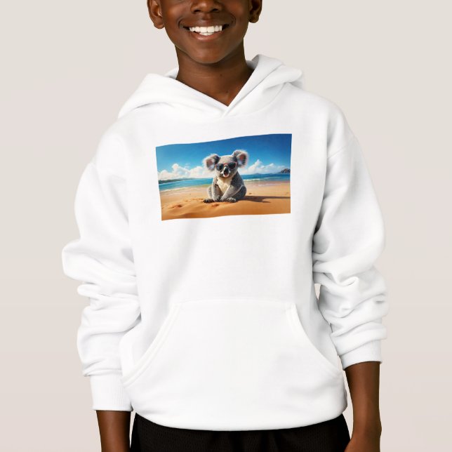 Koala on a sandy beach  (Front)