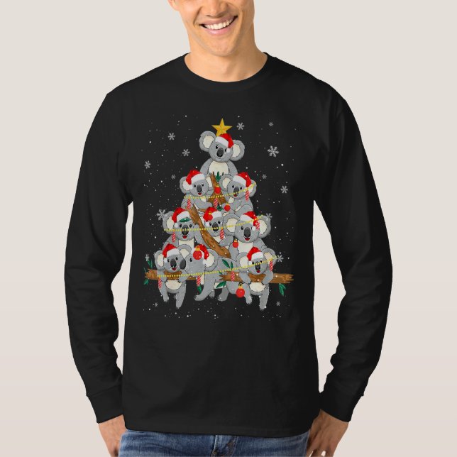 Koala Ornament Decoration Christmas Tree Tee Xmas (Front)