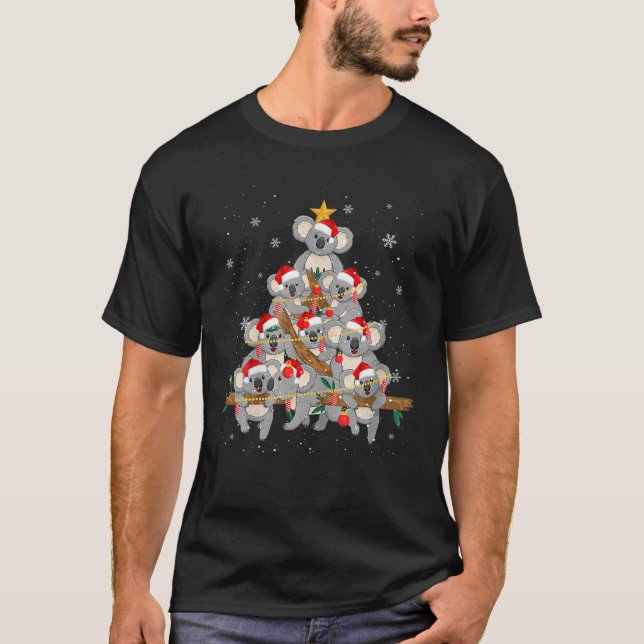 Koala Ornament Decoration Christmas Tree Tee Xmas (Front)