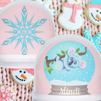 Koala ours mignon boule de neige rose