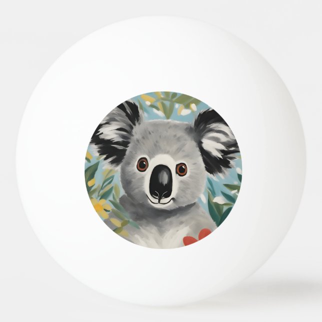 Koala Painting Ping Pong Ball (Front)