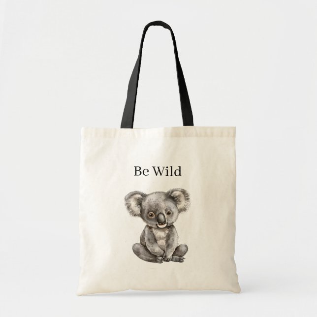 Koala Panda Safari Animals Tote Bag (Front)