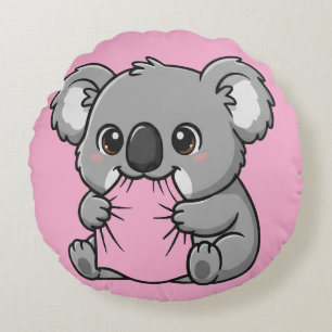 Koala pilow design round pillow