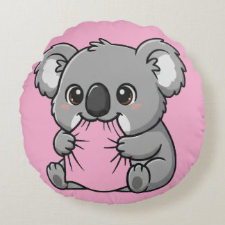 Koala pilow design round pillow