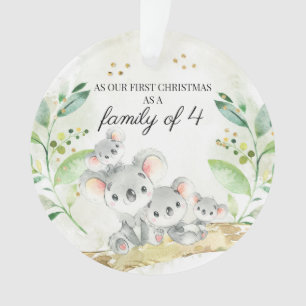 Koala Porte notre premier Noël en famille de 4