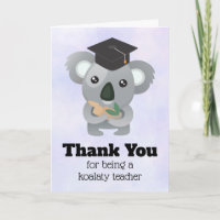 Koala Pun Teacher Appreciation