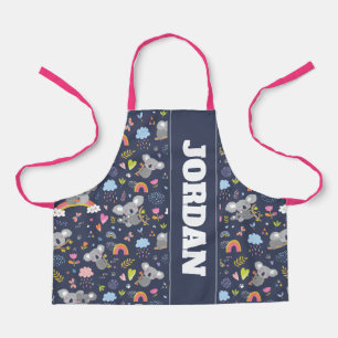 Koala Rainbow Love Pattern Apron