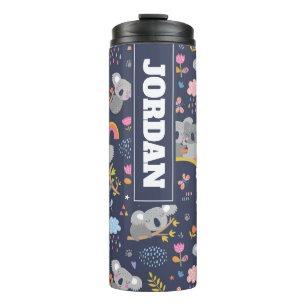 Koala Rainbow Love Pattern Thermal Tumbler