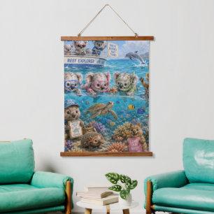 Koala Reef Explorers Discover Great Barrier Reef Hanging Tapestry
