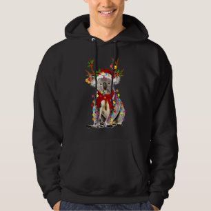 Koala Reindeer Xmas Lights Merry Christmas Hoodie