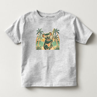 Koala Relaxing on the Beach – Tropical Summer Vibe Toddler T-shirt