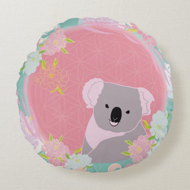 koala round pillow (Front)