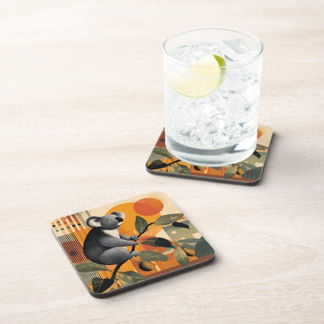 Koala Sitting in a Tree Coaster (Right Side)