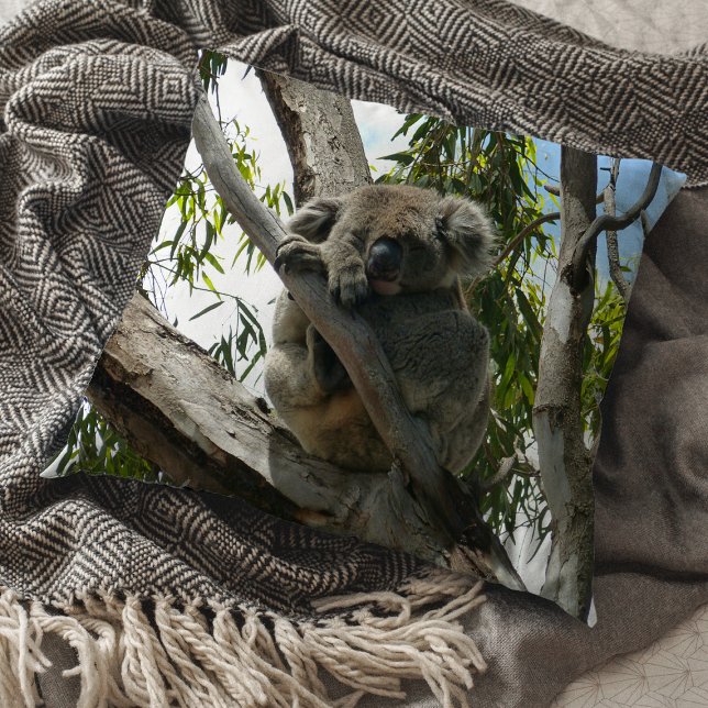 Koala - Sleeping  Throw Pillow (Creator Uploaded)