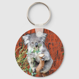 Koala Snack Time Keychain