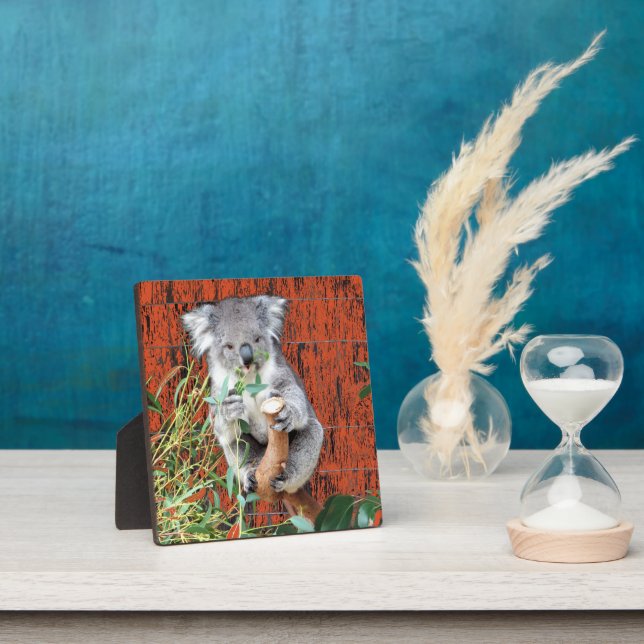 Koala Snack Time Table Top Plaque (Insitu)