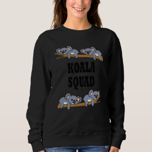 Koala Squad Funny Koala Team Ironic Saying Sweatshirt