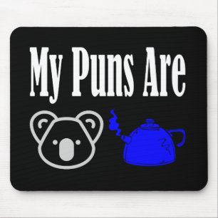 Koala Tea Puns Funny Mouse Pad