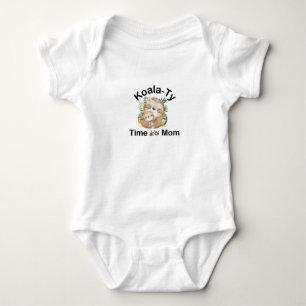 koala ty time with mom Cute Koala Baby Bodysuit