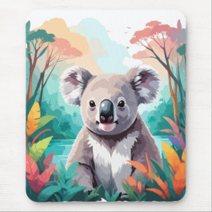 Koala Vector Art Animal In The Majestic Nature Mouse Pad