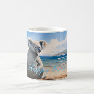 Koala watching the ocean Happy Easter Coffee Mug