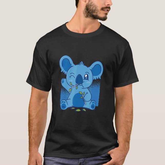 Koala Wild Animals Cute T-Shirt (Front)