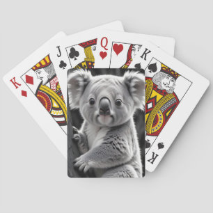 Koala Wildlife Majestic Nature Life Forest Poster Playing Cards