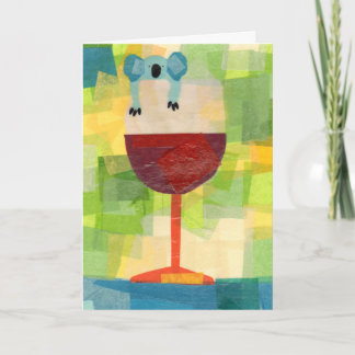 Koala Wine with message Card