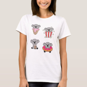 Koala With Candy Kawaii Koalas With Food T-Shirt