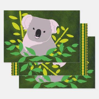 koala wrapping paper sheet