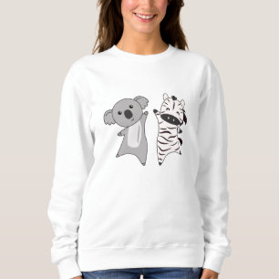 Koala Zebra Cute Animals For Children Sweatshirt