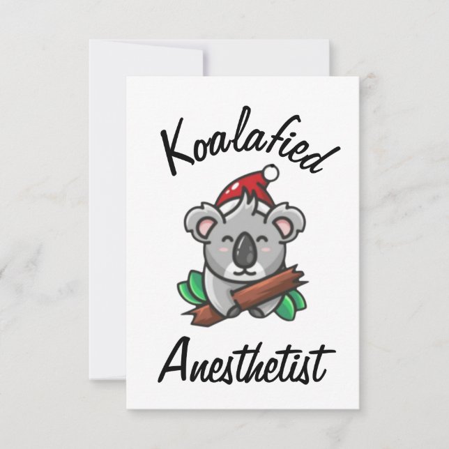 Koalafied Anesthetist Card (Front)
